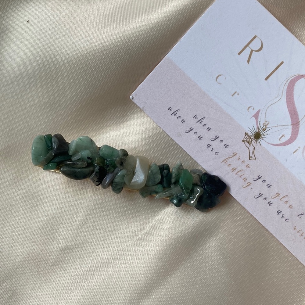 Emerald 💚 Hair Clip x Rising Sol Creations
